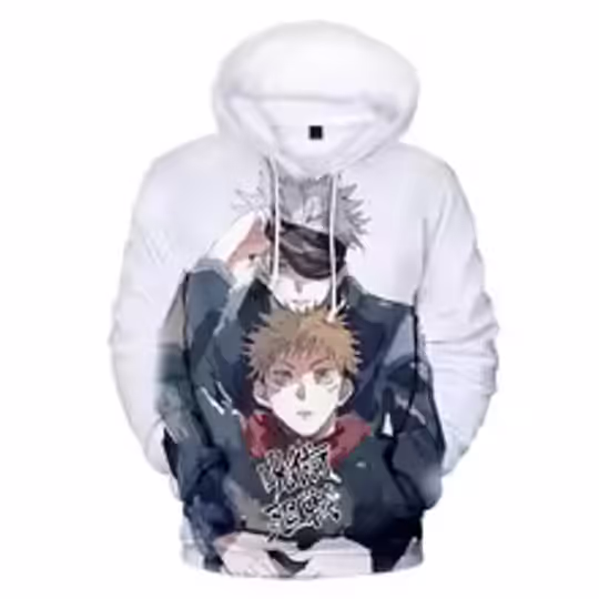 Discover 2024 Fashion Anime Jujutsu Satoru 3D Printed Men's Hoodie