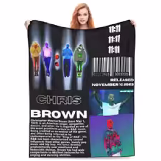 Discover Chris Brown 11 11 Tour 2024 Blanket