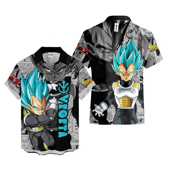 Discover Hooktab Vegeta Blue Dragon Ball Z Hawaiian Shirt