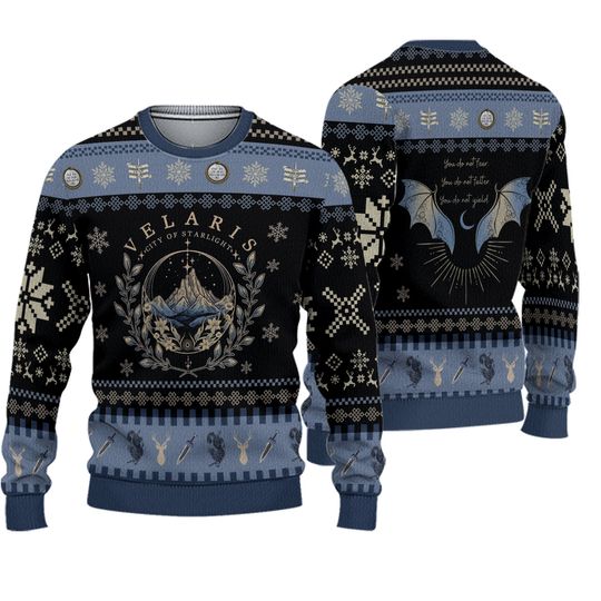 Discover Velaris Ugly Christmas Sweater, Acotar Xmas Sweater,