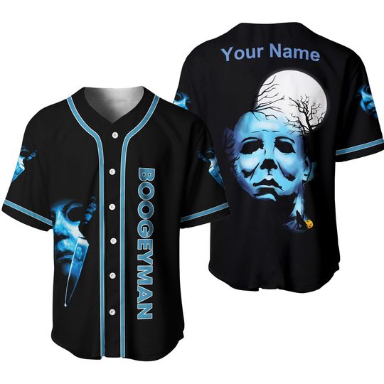 Discover Personalized Michael Myers Jersey Shirt, Michael Myers Baseball Shirt