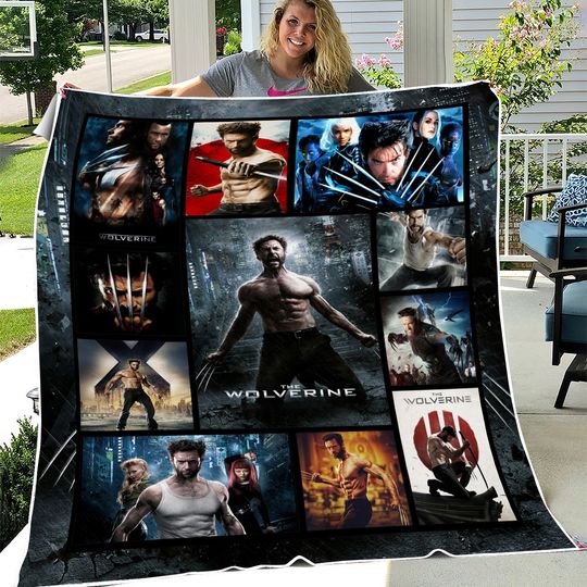 Discover Wolverine Blanket | James Howlett Logan Wolverine Fleece Blanket