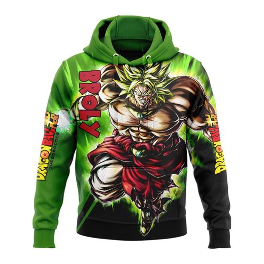 Discover Broly Dragon Ball Z 3D Printed Hoodie