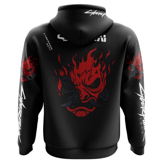 Discover Johnny Silverhand 2077 Anime 3D Printed Hoodie