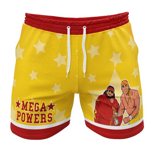 Discover Mega Powers Macho Man and Hulk Hogan Pop Culture Anime Mens Shorts