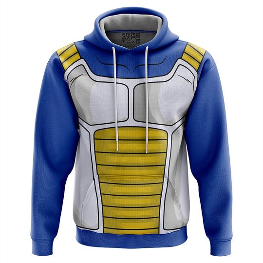 Discover Hooktab Vegeta Armor Dragon Ball Z Anime 3D Printed Hoodie