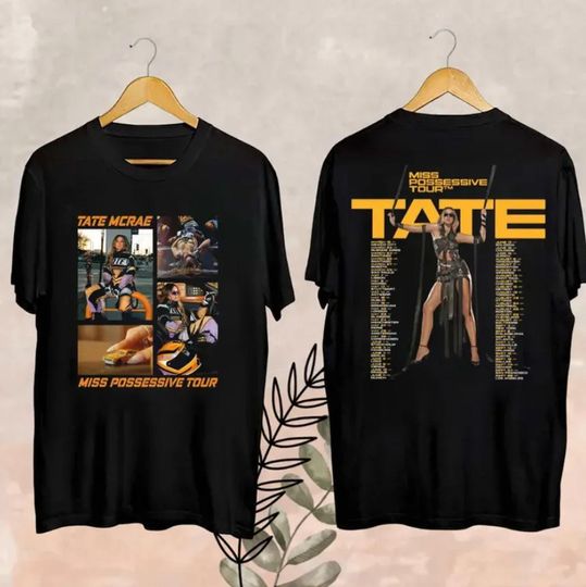 Discover Tate McRae Tour 2025 Fan Shirt, Miss Possessive World Tour Merch, Tate McRae Fan Gift