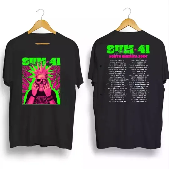 Discover Sum 41 Tour of the Setting Sum 2024-2025 Tour T-Shirt
