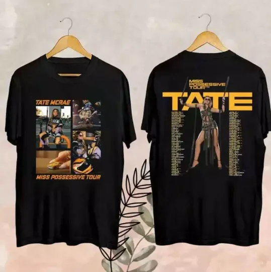 Discover Tate McRae Tour 2025 Fan Shirt, Miss Possessive World Tour Merch, Tate McRae Fan