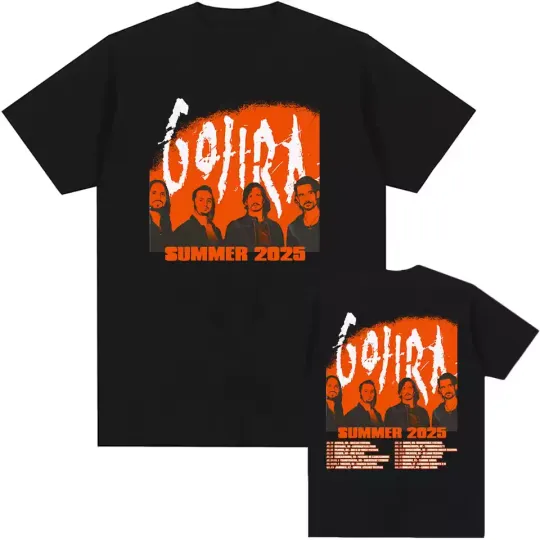 Discover Gojira Summer 2025 Tour T-Shirt For Fans Double Sided