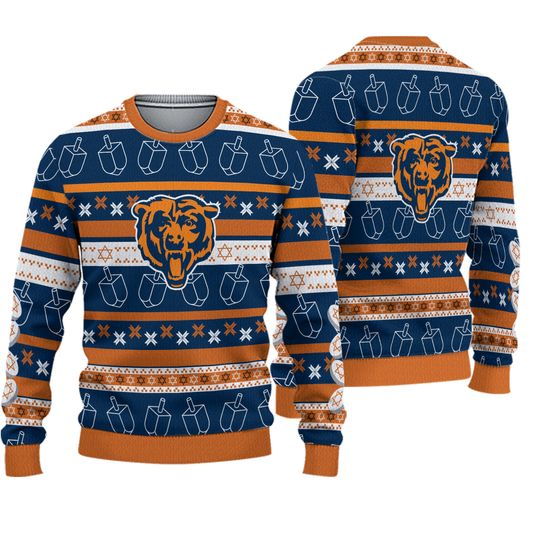 Discover Chicago Bears Football Christmas Ugly Sweater Sweatshirt