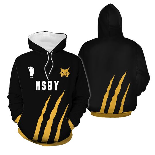 Discover MSBY Black Jackal Hoodie And Jogger Set Anime Costume