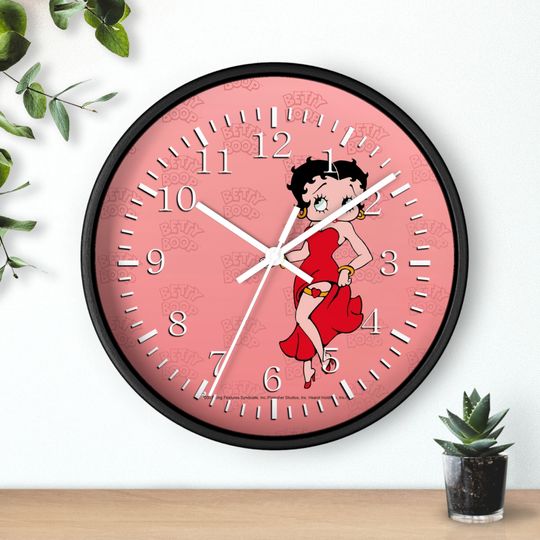 Discover Betty Boop Frameless Wall Clock
