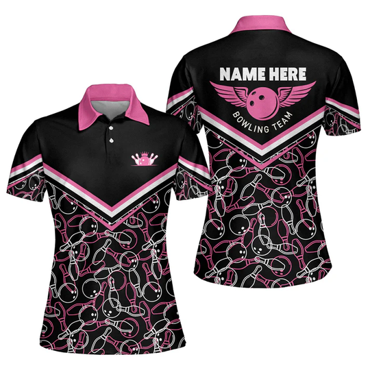 Discover Custom Womens Funny Bowling Polo Shirts, Bowling Lovers BW0040