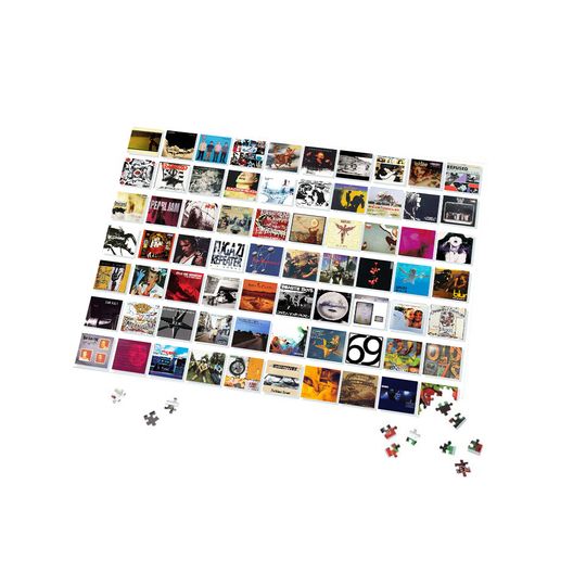 Discover 90s Alternative Rock Nostalgia Album Cover Puzzle Jigsaw for Dedicated Grunge Music Enthusiasts