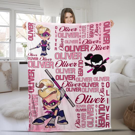 Discover Payton Ninja Family Birthday Blanket