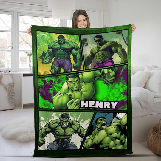 Discover Custom Name Hulk Blanket, Hulk Fleece Blanket
