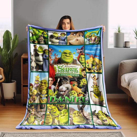 Discover Personalized Shrek Characters Custom Blanket