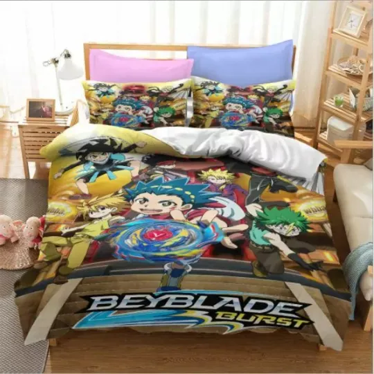 Discover BeyBlade Burst Single/Double/Queen/King Bedding Set