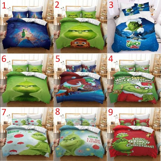 Discover funny character Stole Christmas Collection Single/Double/Queen/King Bedding Set