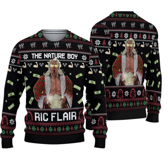 Discover The Nature Boy Ric Flair Christmas Ugly Sweater