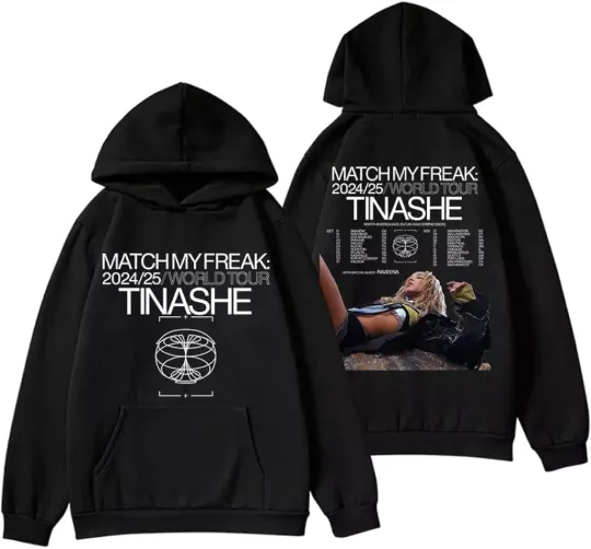 Discover 2 sided hoodie, Tinashe Match My Freak World Tour 2024 -2025 Hoodie