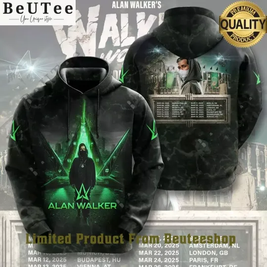Discover DJ A Walker Walker World Tour 2024 2025 3D Hoodie