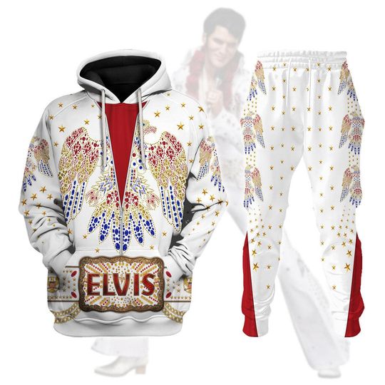 Discover Elvis Aloha Costume from Hawaii New Hoodie Joggers Sets