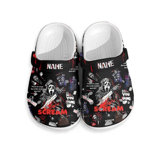 Discover Halloween Scream Clogs, Scream Horror Clogs, Halloween Gift Clogs