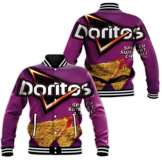 Discover Snack Doritos Spicy Sweet Chili Group Halloween Baseball Jacket