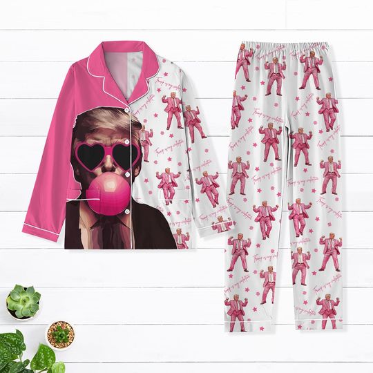 Discover Trump Dancing Pajamas Set, Trump Is My Valentine Pajamas Sets