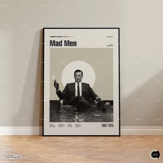 Discover Mad Men Vintage Movie Poster - Mid Century Film Print