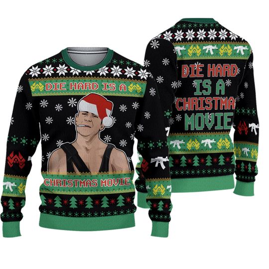 Discover Die Hard Is A Christmas Movie Die Hard Ugly Sweater, John McClane Sweater Men