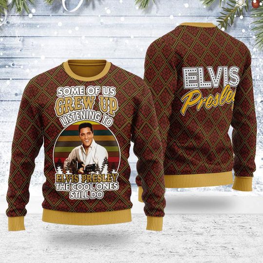 Discover Some of us Grew up Listening to Elvis Presley Christmas Ugly Sweater