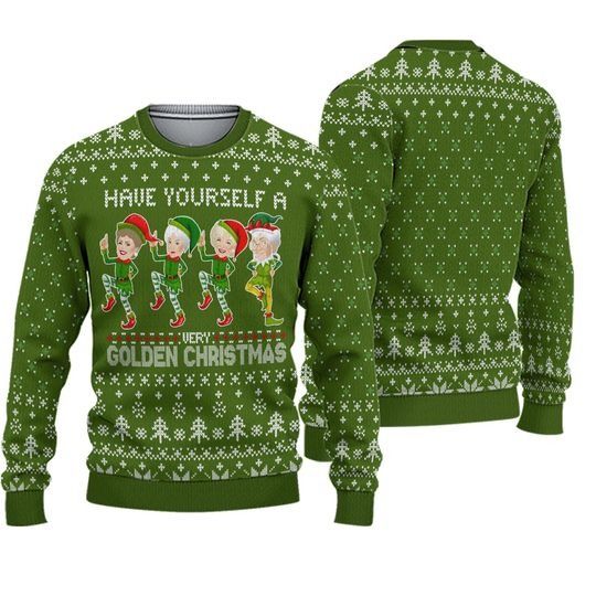 Discover Golden Christmas Ugly Sweater, The Stay Golden Xmas Sweater
