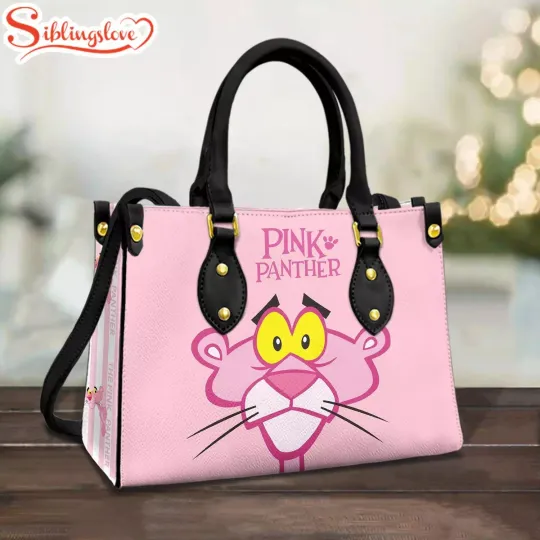 Discover Pink Panther Cute Leather Handbag,  Pink Panther CuteWoman Handbag