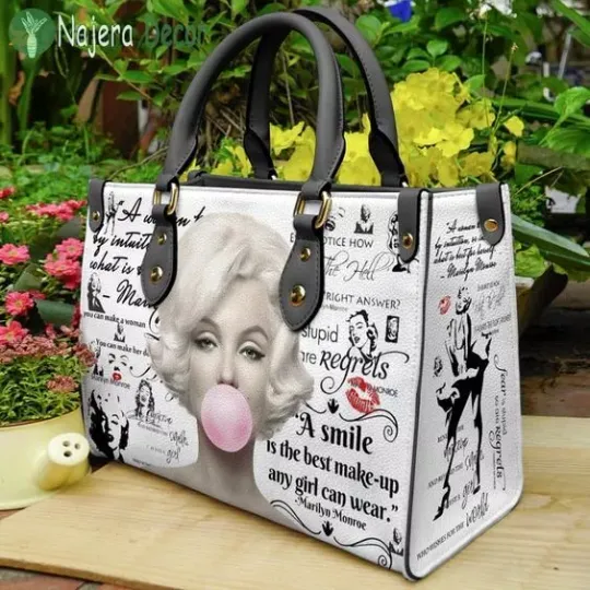 Discover Stylish marilyn monroe lover Leather Handbag gift