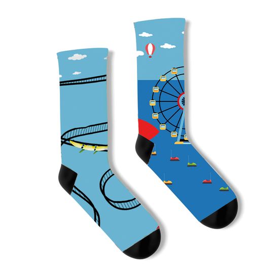 Discover Roller Coaster Socks