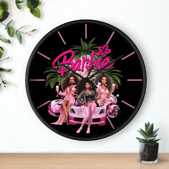 Discover Melanin Barbie Wall Clock