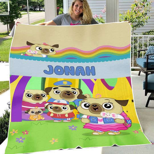 Discover Personalized Chip And Potato Blanket, Chip And Potato Birthday Party Blanket