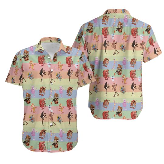 Discover 80's Breakfast Cereal Drink Shirt, Classic Monster Cereals Hawaiian Shirt