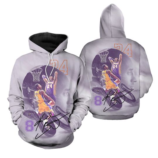 Discover Basketball Superstar Number 24/8 3D Hoodie