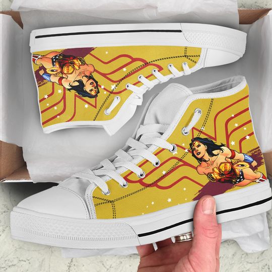 Discover Wonder Women High Top Sneakers Canvas Men Shoes
