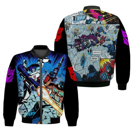 Discover Transformers, Optimus Prime, Autobots, Megatron Bomber Jacket