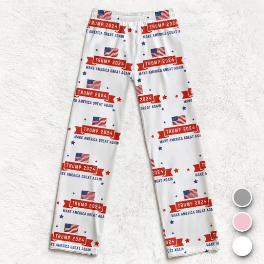 Discover All My Love Is For America - US Elections Pajama Pants - Gift For Conservative Supporters