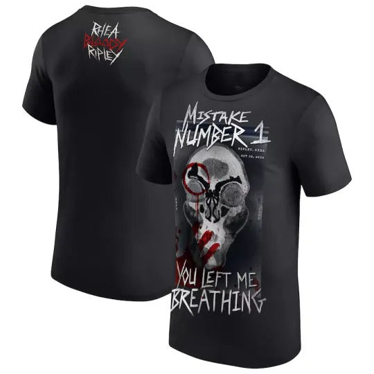 Discover Rhea Ripley Mistake Number One T-Shirt - Black