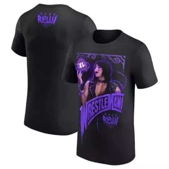 Discover Rhea Ripley WrestleMania 40 WrestleMami T-Shirt, Black