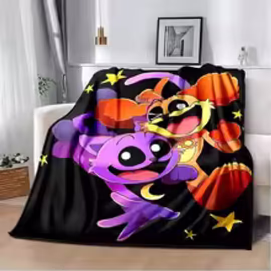 Discover 3D Cartoon CATNAP DOGDay Printed Children's Blanket,Fashion Soft Cozy Living room Bedroom