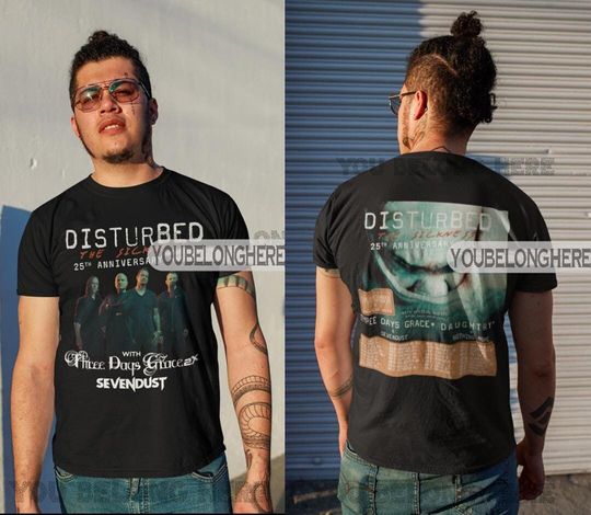 Discover Disturbed Music tour 2025 tshirt