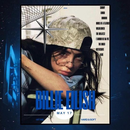 Discover BILLIE EILISH HMHAS inspired aesthetic wall art poster